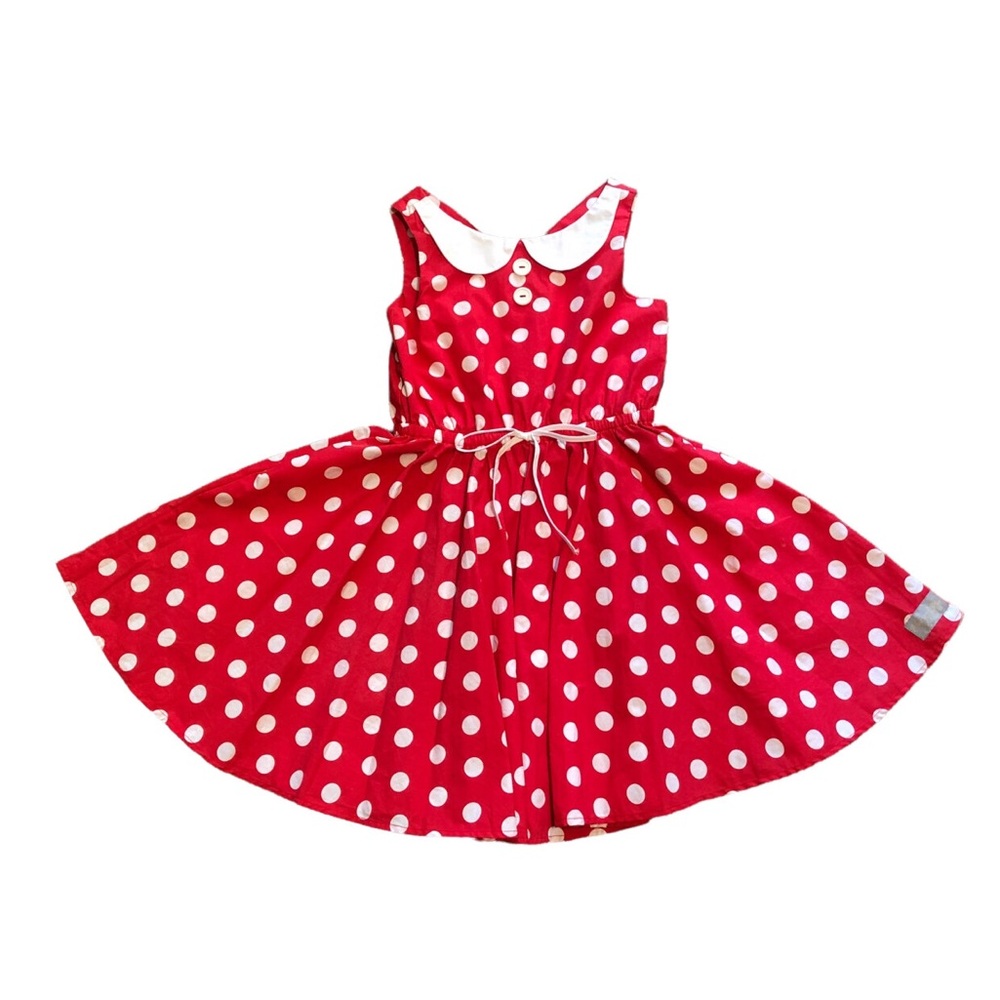 Eleanor Rose Minnie Mouse Inspired Sleeveless Polka Dot Dress